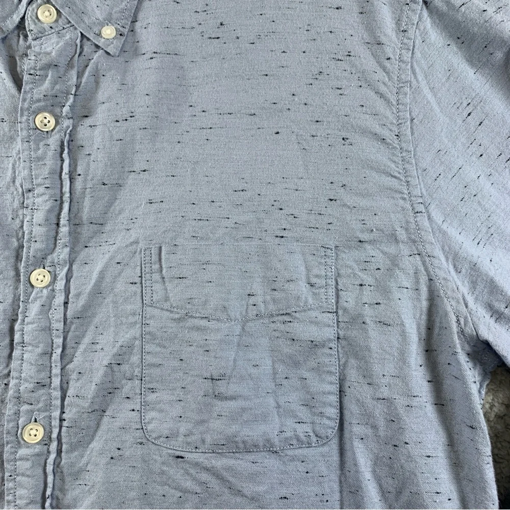 J.Crew Shirt Men's Slim Long Sleeve Button Up‎ Blue Size XL
